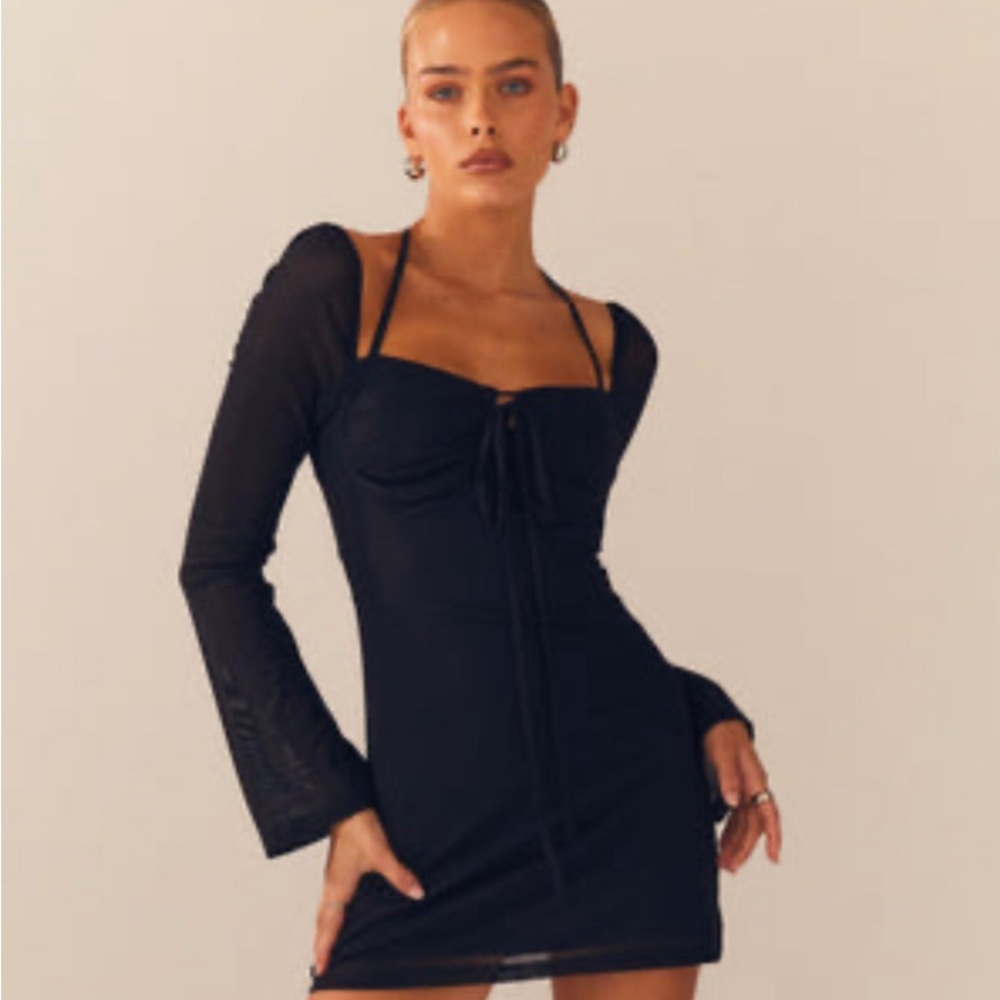 Peppermayo Make A Move Mesh Mini Dress